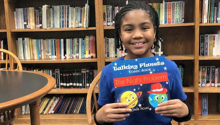 campus school fifth-grader publishes book about space, planets