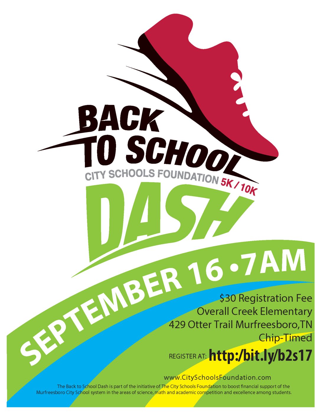 City Schools Foundation Back to School 5K/10K Dash