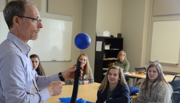 MTSU Physics class experiment