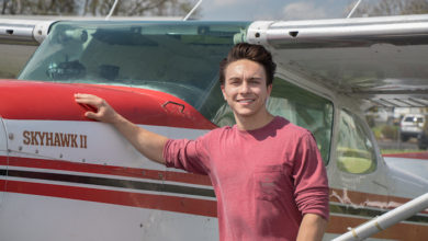 Tom Tippin earns private pilot license