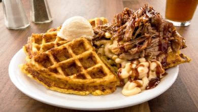 Metro Diner chicken and waffles