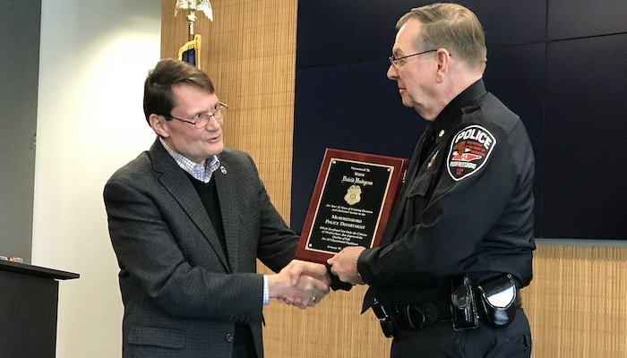 Murfreesboro Police Major Retires