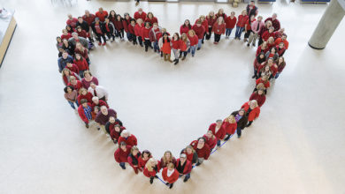 Wearing red for Women's Health Day