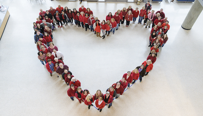 Wearing red for Women's Health Day
