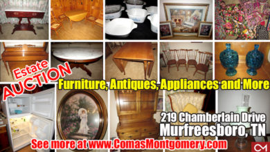 Online Estate Auction 219 Chamberlain Drive
