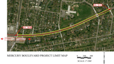 Mercury Blvd. Project Map Phase 2