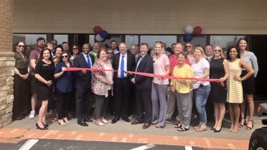Ribbon Cutting for Shelter Insurance for Jim Ford and James Festervand