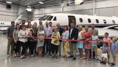 Ribbon Cutting for TDK Hangar
