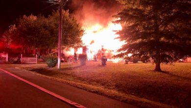 Fire on Huntwood Drive