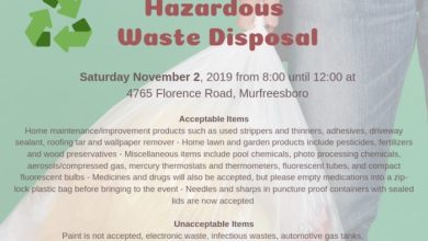 Rutherford County Hazardous Waste Disposal Event