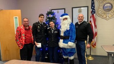 JROTC donates $1,000 to Police Department