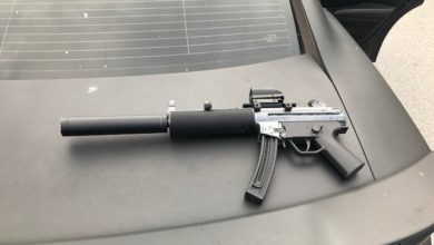 weapon recovered from vehicle
