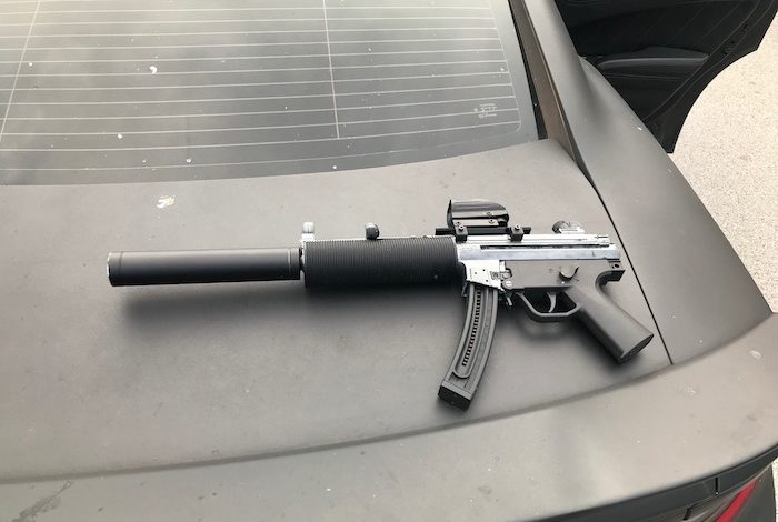 weapon recovered from vehicle