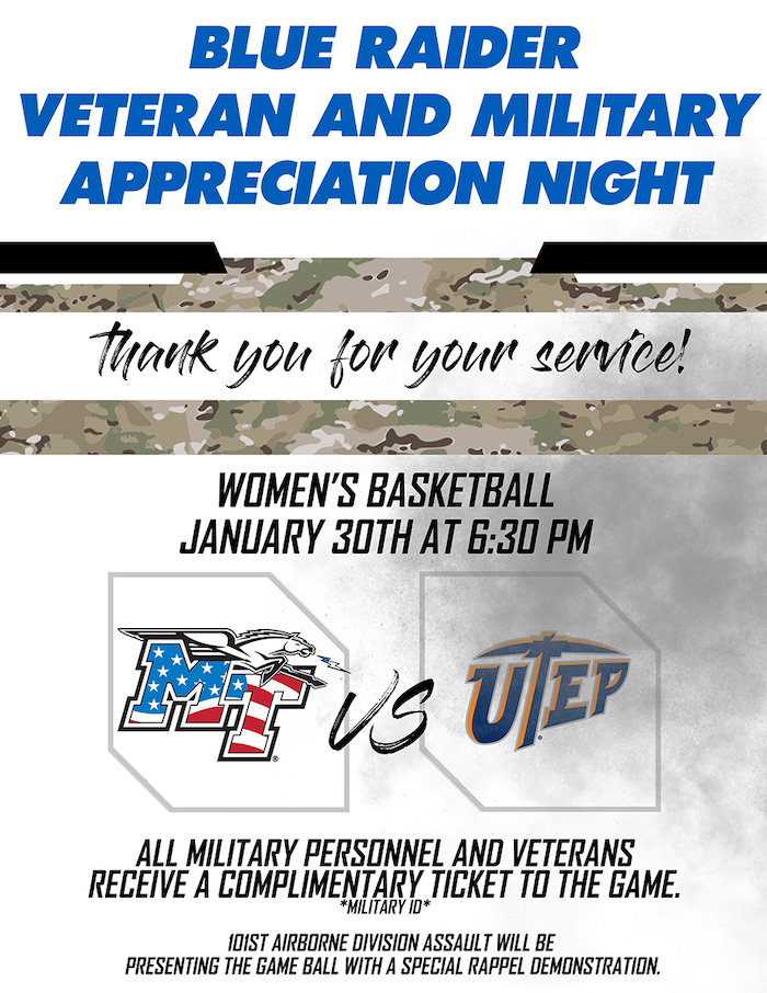 Veteran and Military Appreciation Flyer