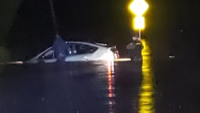Deputy Nikolas Madore rescues a driver