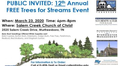 12th Annual FREE Trees for Streams