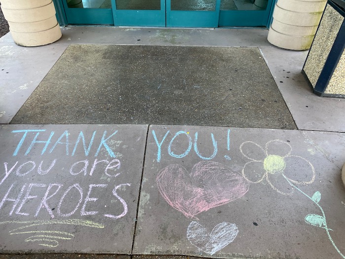 Saint Thomas Sidewalk Thank You