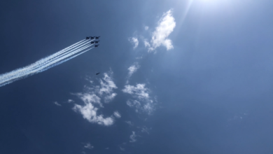 Blue Angel Fly Over in Murfreesboro, TN