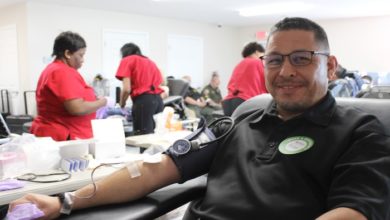 Gonzales Giving Blood