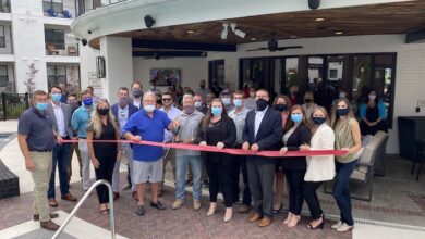 Ribbon Cutting for Vintage Gateway