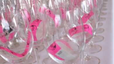Wine Around the Square Glasses