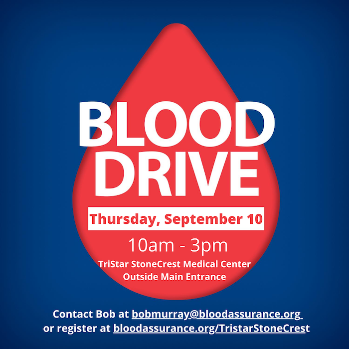 TriStar StoneCrest Blood Drive Social