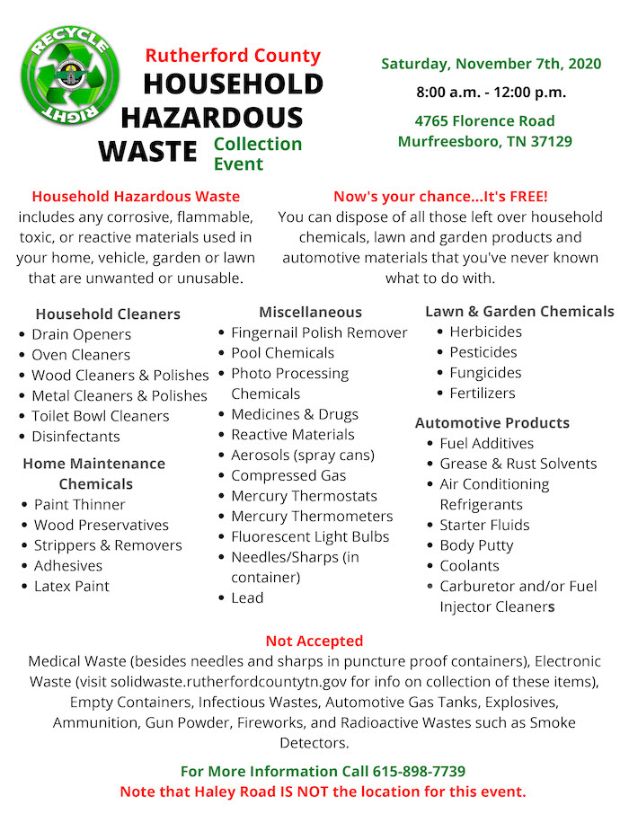 Household Hazardous Waste