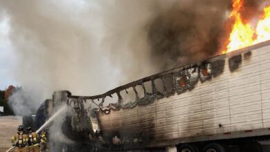 Tractor Trailer Fire