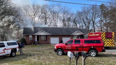 Duplex Fire on Cedar Street