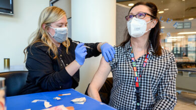 MTSU Rec Center vaccine Andrea Sakoff