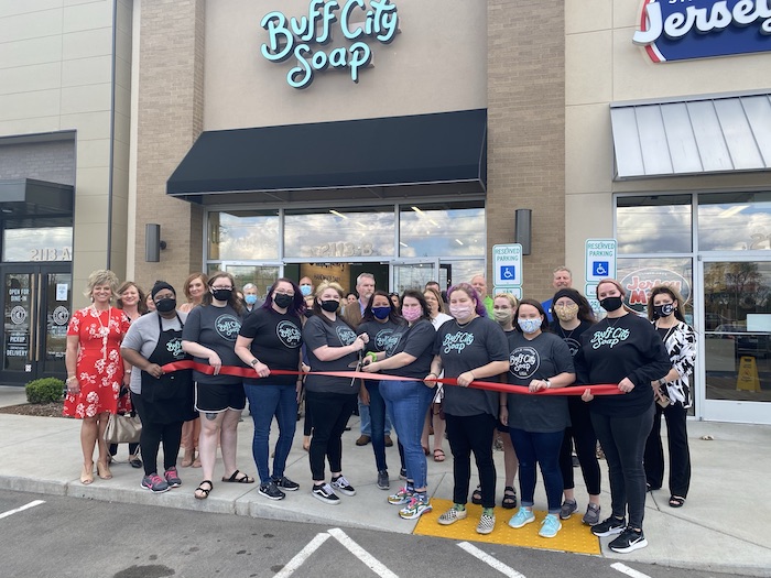 Ribbon Cutting for Buff City Soap