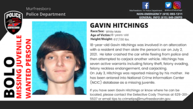 Missing/Wanted Person Gavin Hitchings