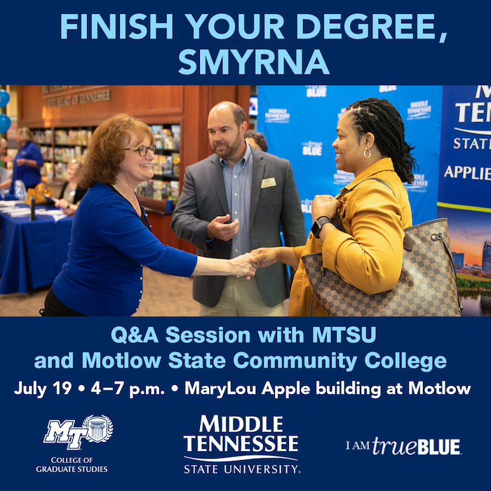 MTSU Finish Your Degree Smyrna Event