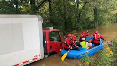 Rescuing Box Truck from Flood