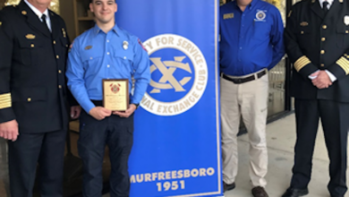 Exchange Club of Murfreesboro honors FireFighter : Advanced EMT of the Year