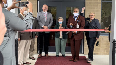 LMS ribbon cutting horizontal