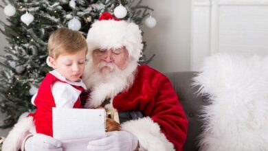 Child in Santas Lap