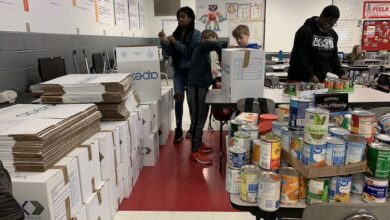 Stewarts Creek Middle School Thanksgiving Donations