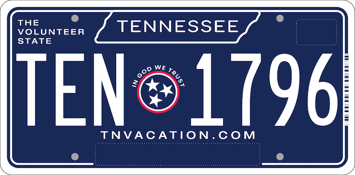 New TN License Plate