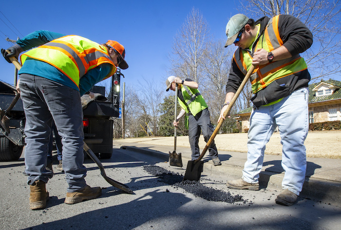 Filling Road Potholes
