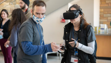 Using oculus glasses in virtual reality game