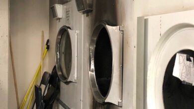 Laundry Room Fire