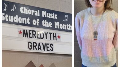 Siegel Choir Student of the Month Meredyth Graves