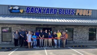 Ribbon Cutting for Backyard Blues Pools