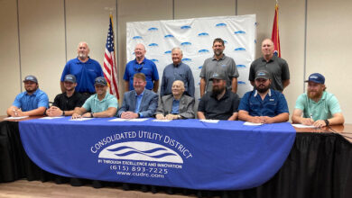 Signing Ceremony at Consolidated Utility District