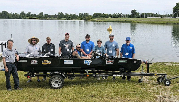 MTSU solar boat team