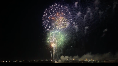 July 4th Fireworks show at The Fountains at Gateway