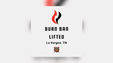 La Vergne Burn Ban Lifted