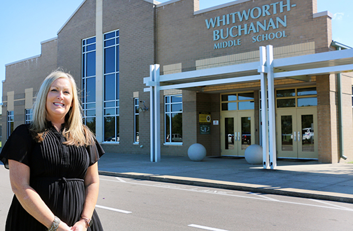 April Sneed Principal of Whitworth-Buchanan Middle School