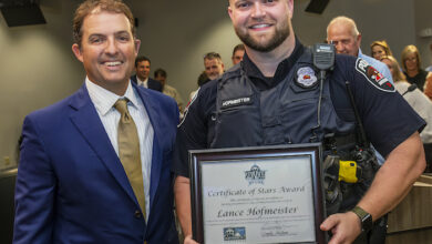 MPD Officer Lance Hofmeister as a STARS Recipient